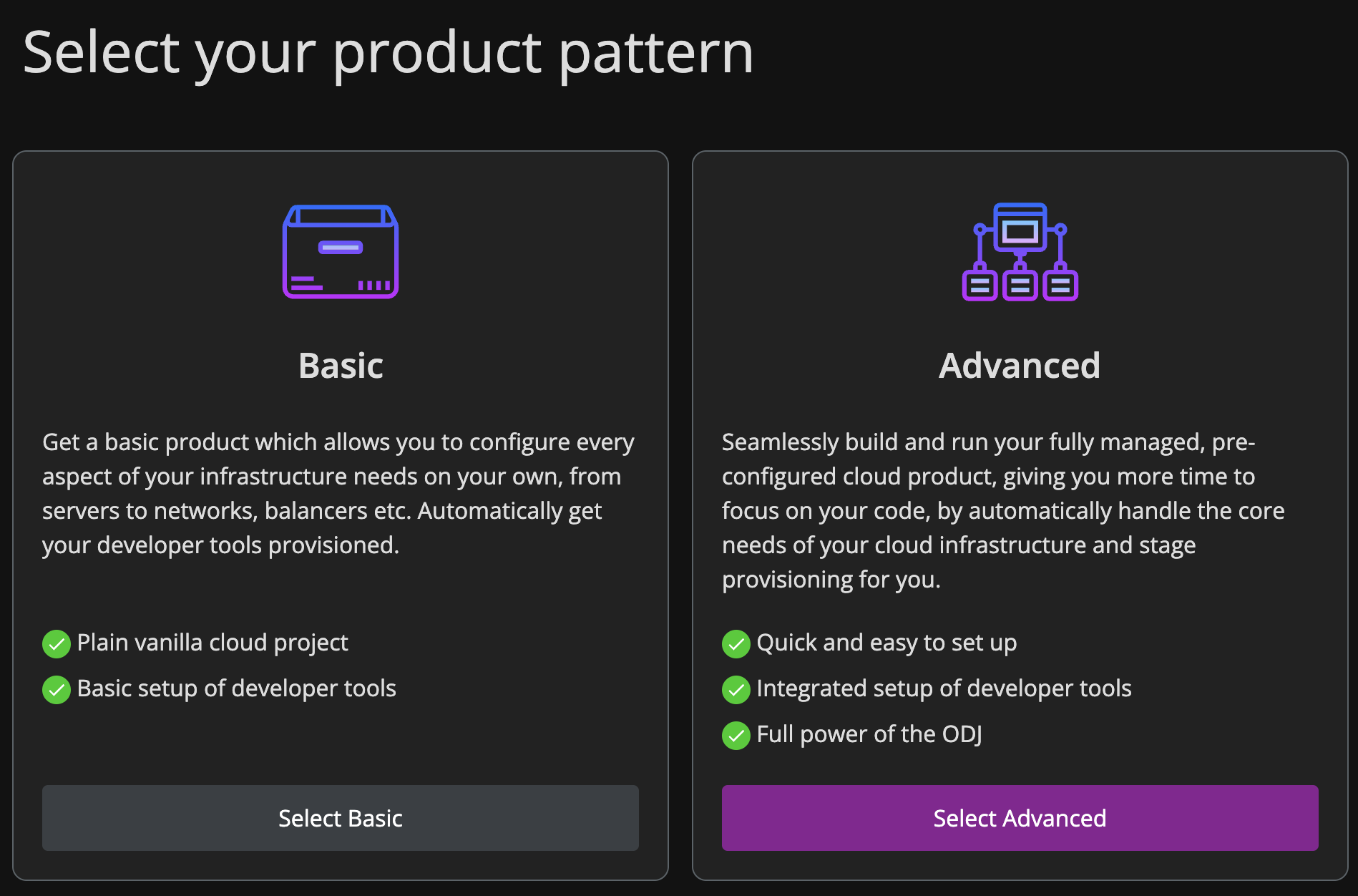 Basic vs Advanced Mode