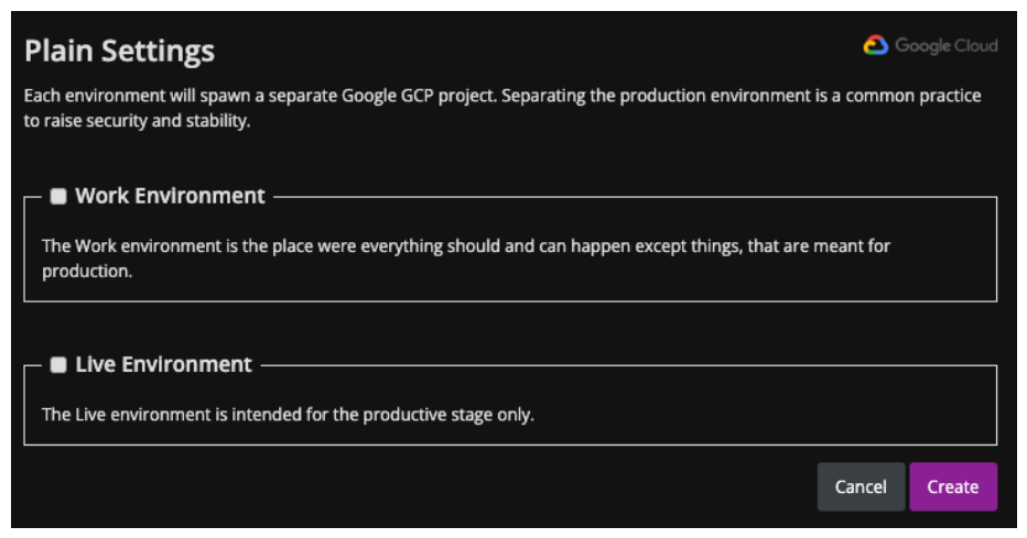 GCP Plain Project