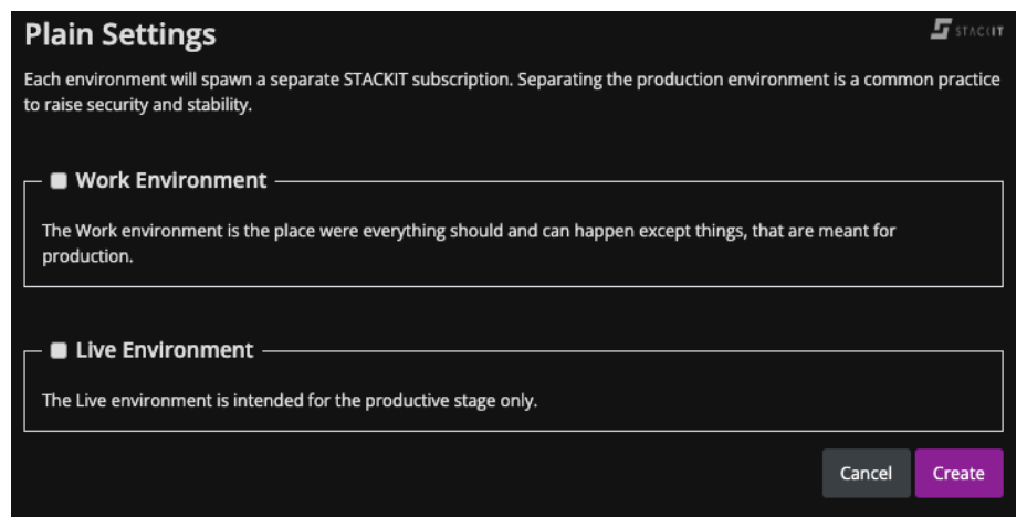 STACKIT Plain Project